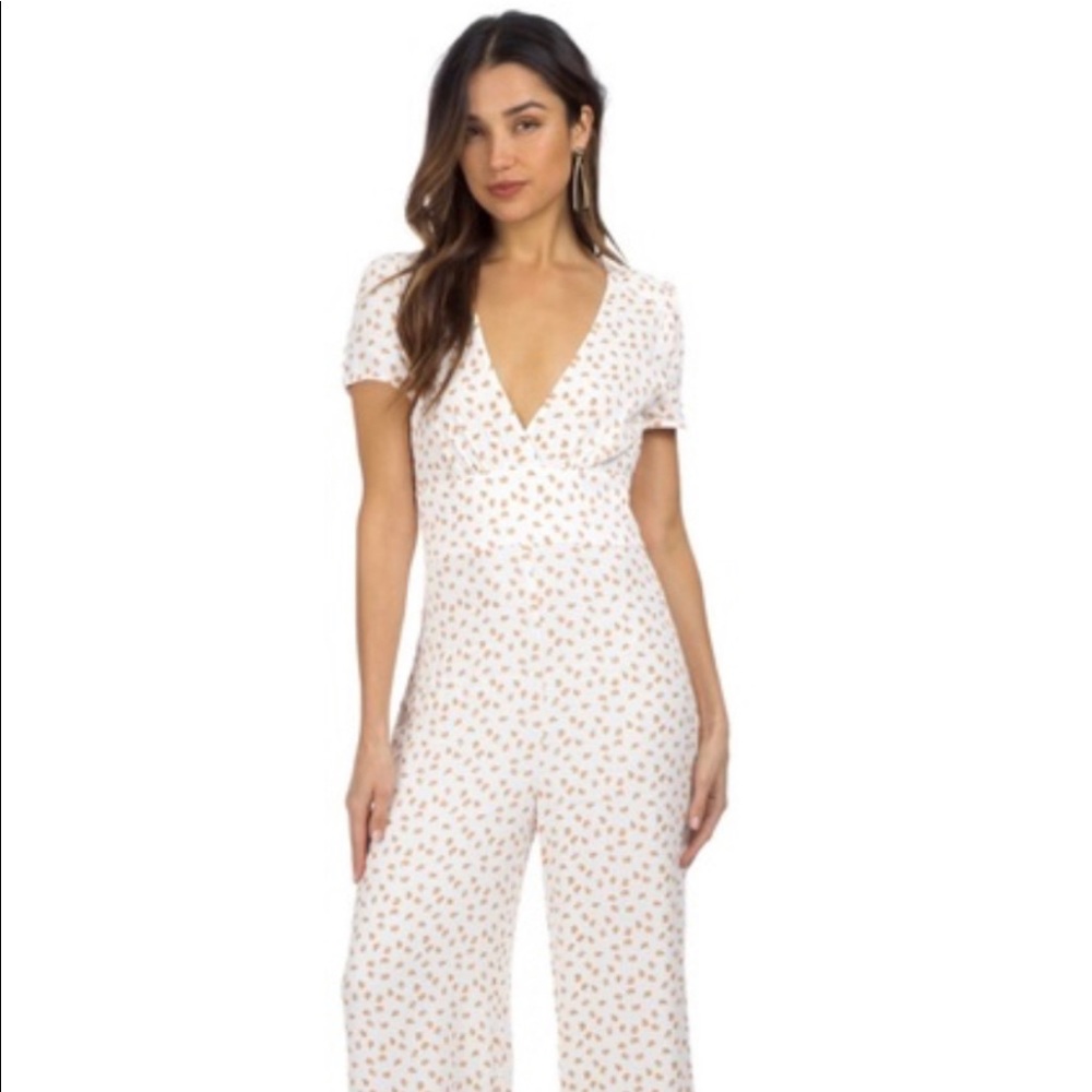 Free People Mia ivory jumpsuit